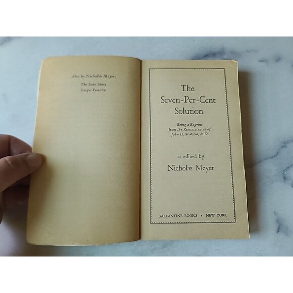 The Seven-Pet-Cent Solution By Jihn H. Watson, M.D. Paperback - Picture 3 of 10